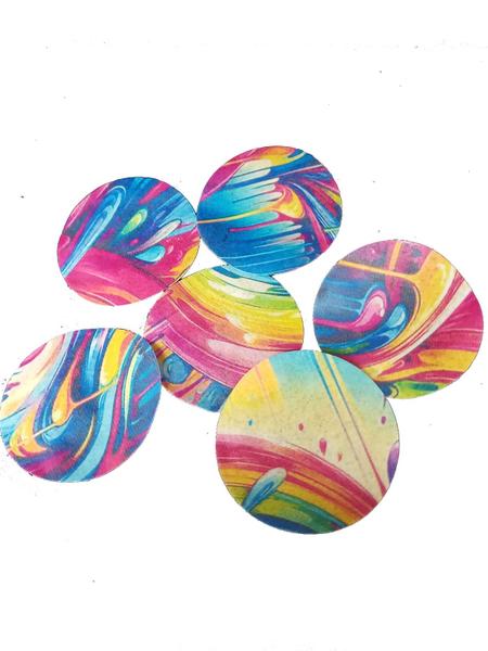 Serviço de Impressão papel de arroz para Cupcakes Arco iris - Coleção Tea & Amor Imagem de Serviço de Impressão papel de arroz para Cupcakes Arco iris