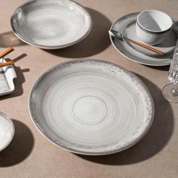 Imagem de Serviço De Jantar 30 Peças Esfera Cinza Porcelana Schmidt