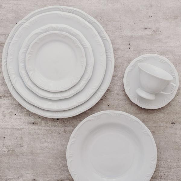 Imagem de Serviço De Jantar E Chá 30 Peças Porcelana Pomerode Branco