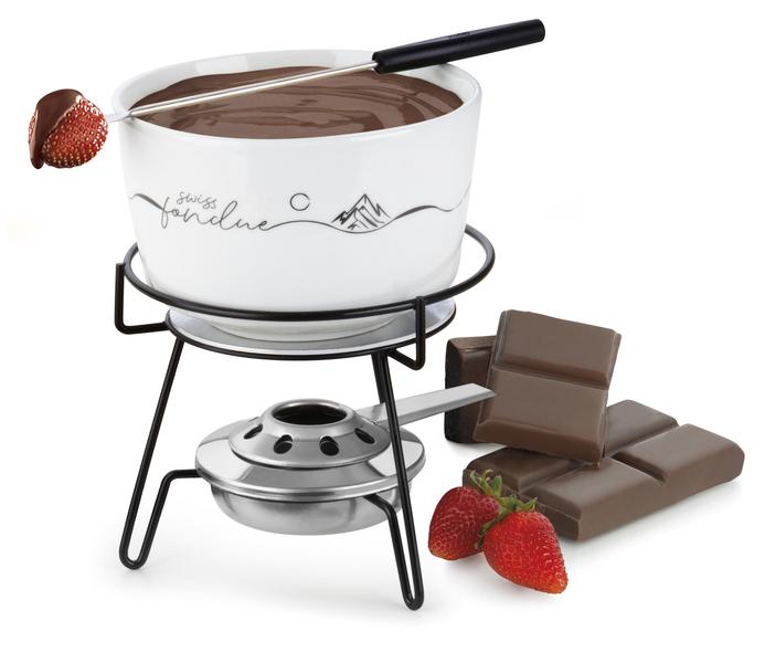 Imagem de Serviço Fondue de Porcelana Chocolate e Queijo Swiss Forma