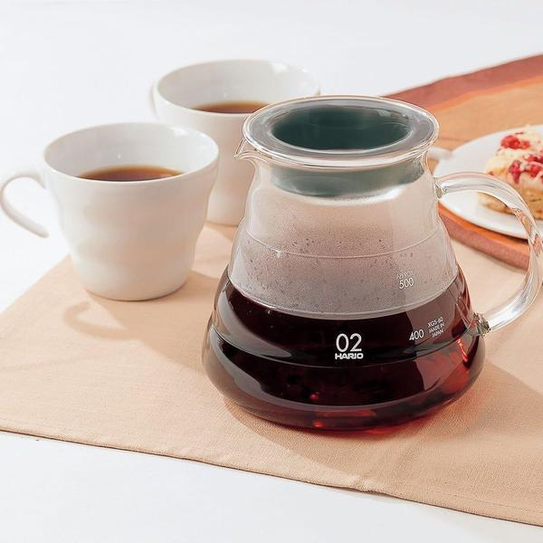 Imagem de Servidor de café Hario V60 Glass Range 360 ml à prova de calor transparente