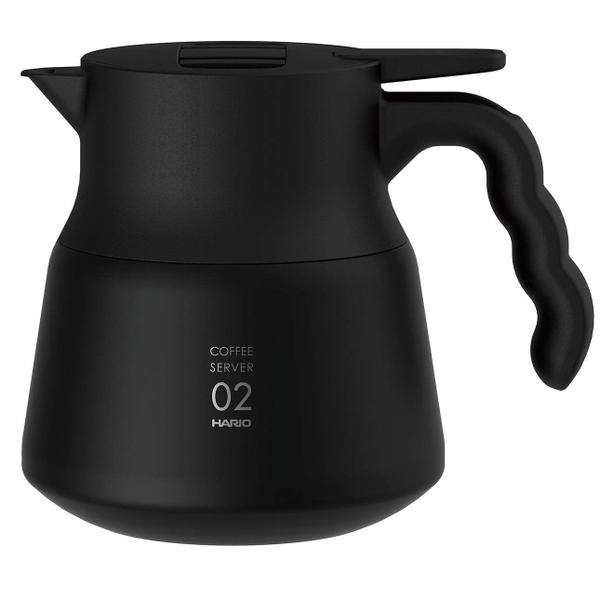 Imagem de Servidor de metal isolado Hario V60 Plus 600mL preto