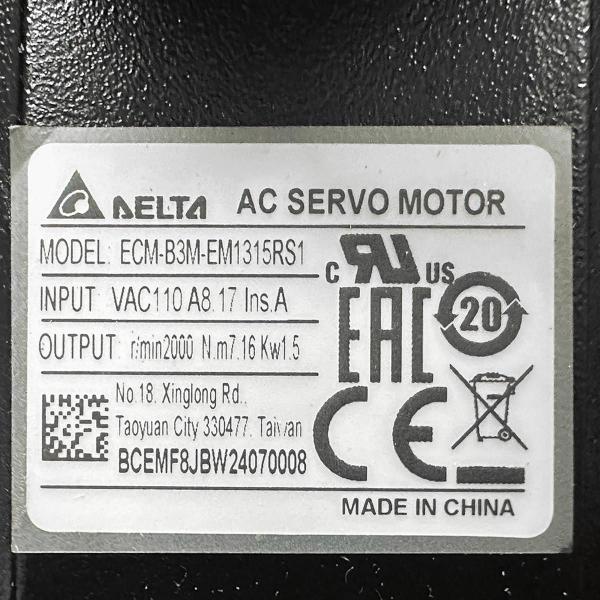 Imagem de Servo Motor Delta ECM-B3M-EM1315RS1 220V 1,5kW 8,1A 2000rpm