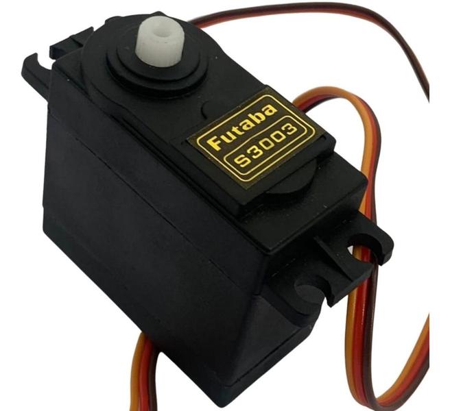 Servo Motor tipo Futaba S3003 180º 4.2Kg/cm para Aeromodelismo, Arduino e Robotica Imagem de Servo Motor tipo Futaba S3003 180º 4.2Kg/cm para Aeromodelismo, Arduino e Robotica