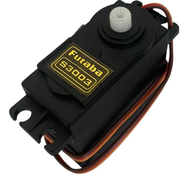 Servo Motor tipo Futaba S3003 180º 4.2Kg/cm para Aeromodelismo, Arduino e Robotica Imagem de Servo Motor tipo Futaba S3003 180º 4.2Kg/cm para Aeromodelismo, Arduino e Robotica