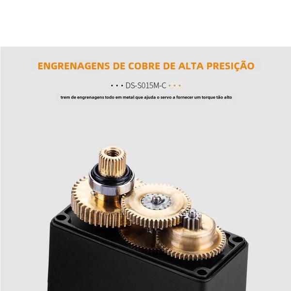 Imagem de Servos de Engrenagem de Metal Digital à Prova d'Água Dspower - Para Carros 1/8 e 1/10