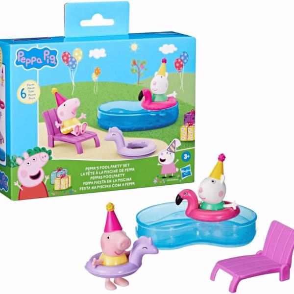 Imagem de Set 2 Figuras Peppa Pig e Suzy Festa na Piscina Hasbro F9511