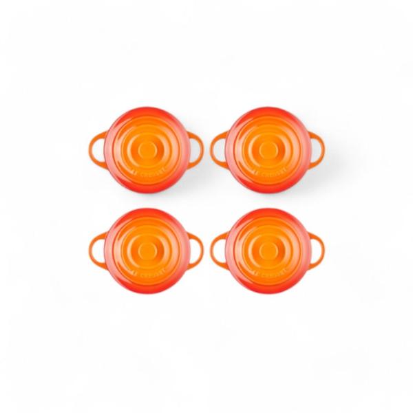 Imagem de Set 4 Mini Cocotte Le Creuset Laranja