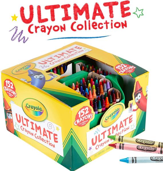 Imagem de Set de Colorir com a Coleção Definitiva de Lápis de Cera, 152 Unidades - Atividades Infantis Internas em Casa, Presente para Crianças a partir de 3 Anos.