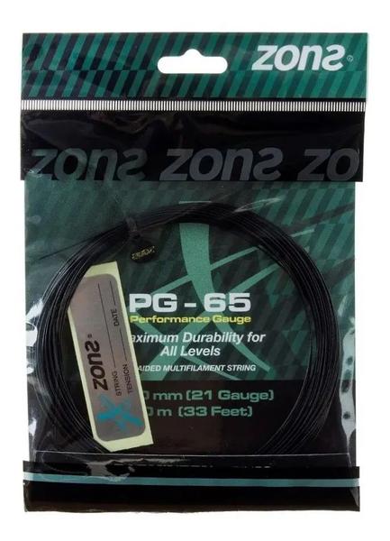 Imagem de Set de Corda para Raquete de Badminton Zons PG 65 0,70mm Preta