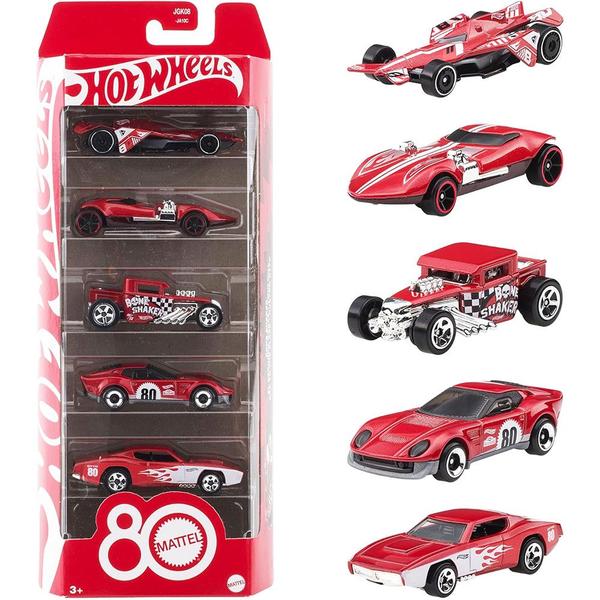 Set Hot Wheels Edição Comemorativa 80 Anos Mattel 1:64 Jgk08