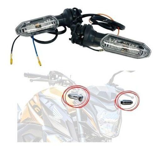 Imagem de Seta Pisca Moto Kit 4 Un Peças Led Xre 300 Twister Titan 150