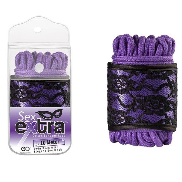 Imagem de SEX EXTRA - BONDAGE COTTON BONDAGE ROPE 10 M - Lilas