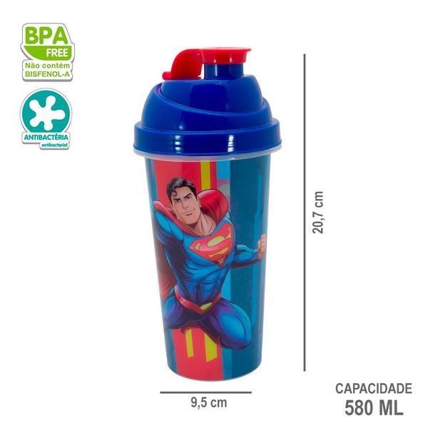 Imagem de Shakeira Geek Personagens Nerd 580 ML com Tampa Rosca e Misturador