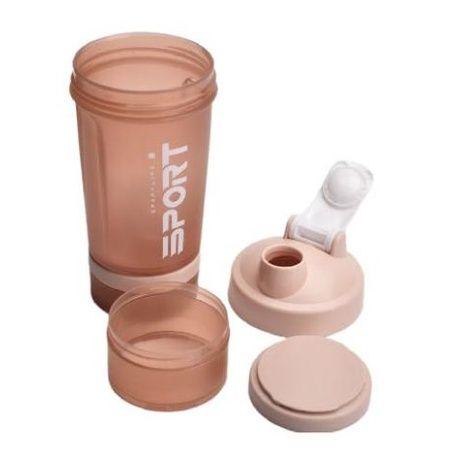 Shakeira Squeeze Academia 500ML com 2 compartimentos de armazenamentos - K Magazine Store Imagem de Shakeira Squeeze Academia 500ML com 2 compartimentos de armazenamentos