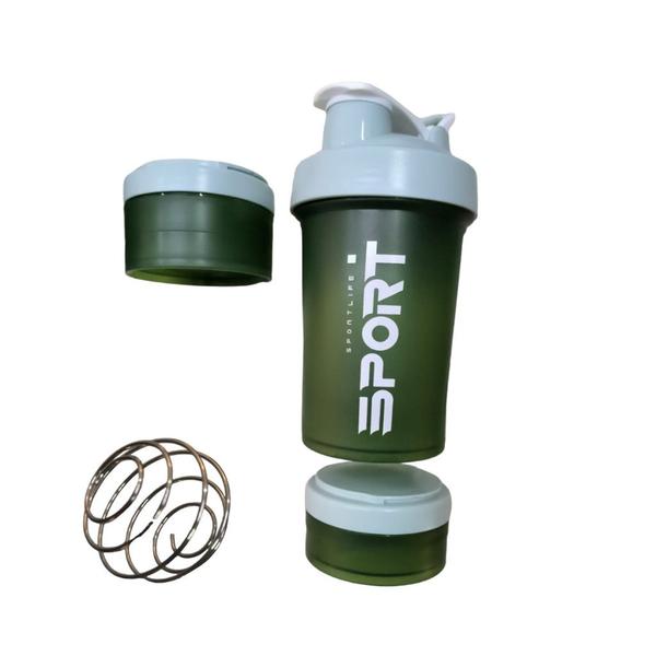 Shakeira Squeeze Academia 500ML com 2 compartimentos de armazenamentos - K Magazine Store Imagem de Shakeira Squeeze Academia 500ML com 2 compartimentos de armazenamentos