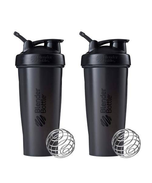 Imagem de Shaker Bottle BlenderBottle Classic 800 ml (pacote com 2), todo preto