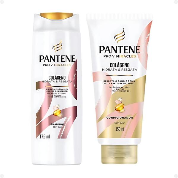 Imagem de Shampoo 175ml + Condicionador 150ml Pantene Pro-v Colágeno