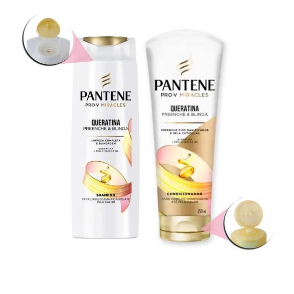 Imagem de Shampoo 300Ml + Condicionador 250Ml Pantene Pro-V Queratina