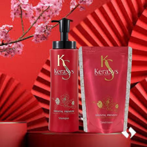 Imagem de SHAMPOO 600ML+REFIL COND. 500ML Kerasys Oriental Premium 