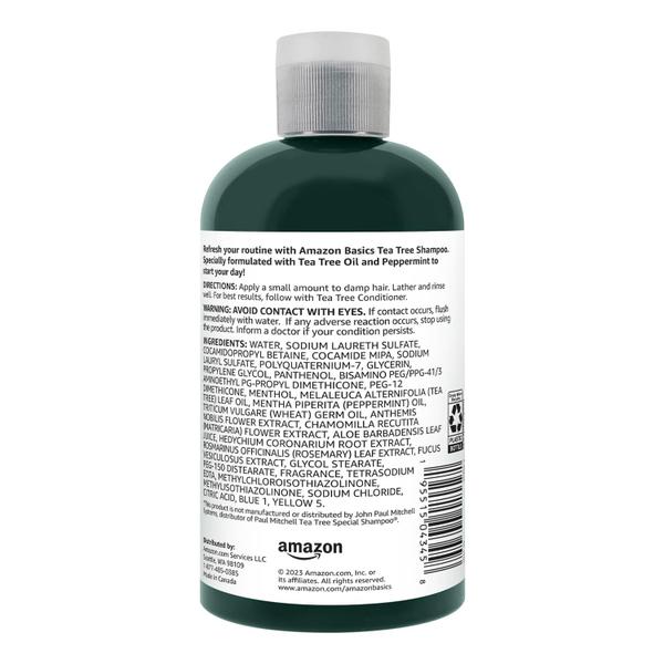 Imagem de Shampoo Amazon Basics Tea Tree, 300 ml, pacote com 1