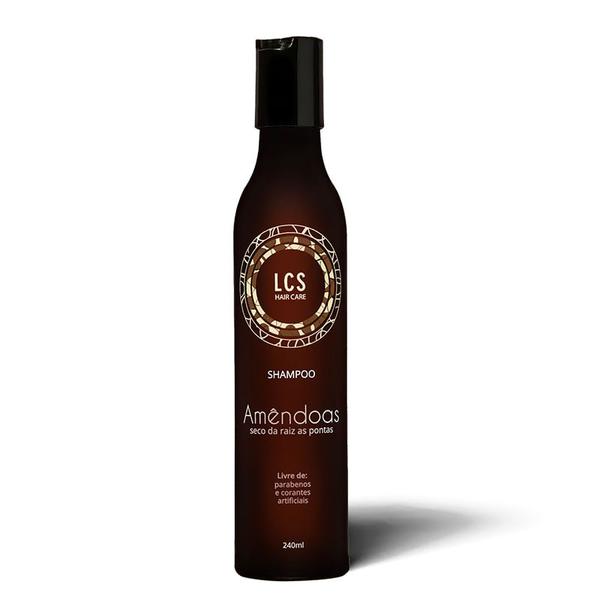 Imagem de Shampoo Amêndoas Lcs Para Cabelos Ressecados 240 ml