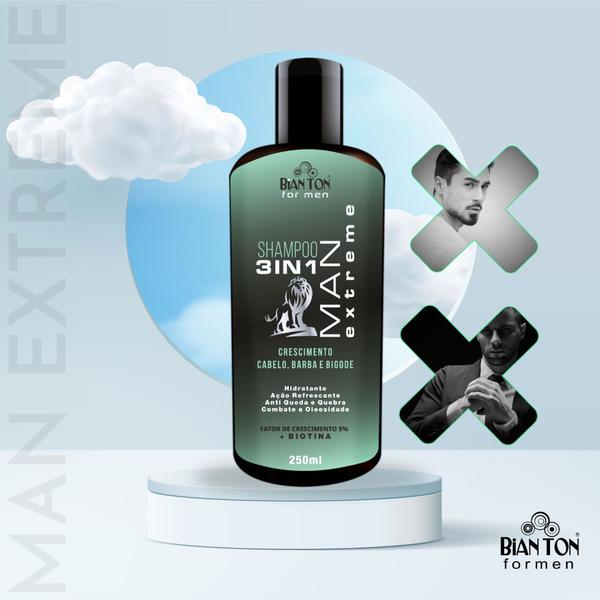 Imagem de Shampoo Anti Caspa 3 in 1 - 250 ml - Bianton For Men