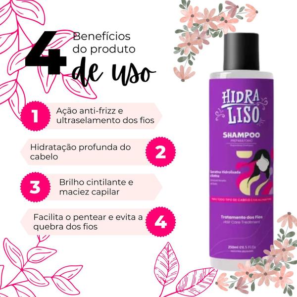 Imagem de Shampoo Anti Friz Para O Cabelo Hidraliso Anti Queda 250 Ml