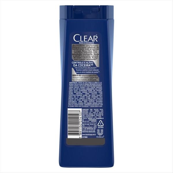 Imagem de Shampoo Anticaspa Clear Men Controle e Alívio da Coceira 200ml