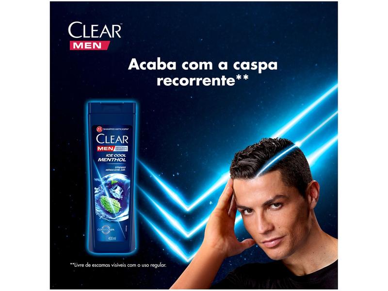 Imagem de Shampoo Anticaspa Clear Men Ice Cool Menthol 400ml