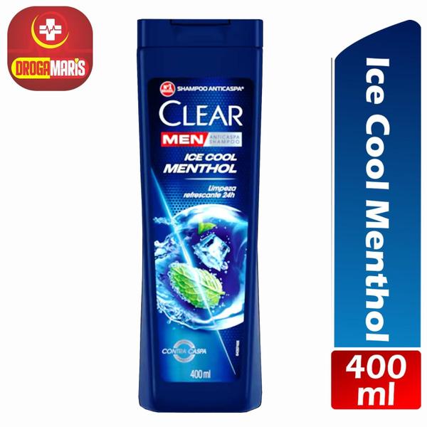 Imagem de Shampoo Anticaspa Ice Cool Menthol 400ml Clear Men