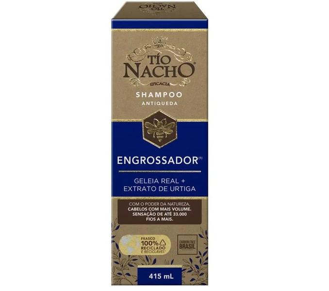 Imagem de Shampoo Antiqueda Engrossador Geléia Real 415ml - Tio Nacho