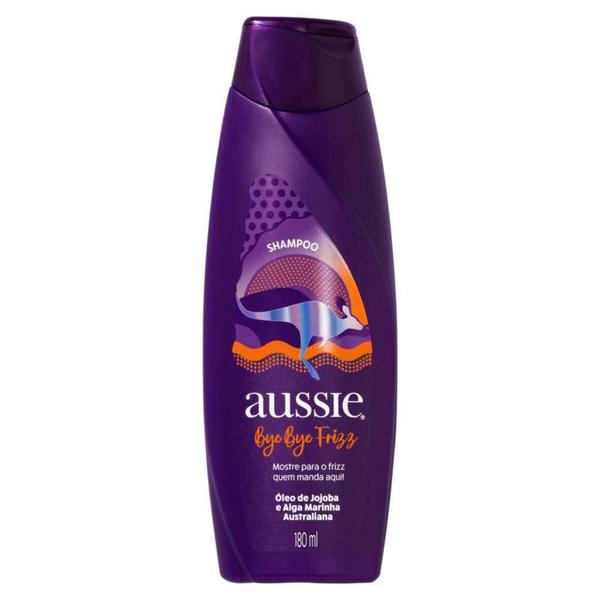 Imagem de Shampoo Aussie Bye Bye Frizz Maciez e Brilho 180ml