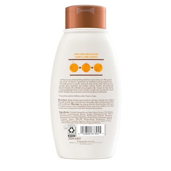 Imagem de Shampoo Aveeno Vinagre de Maçã Clarificante 355mL