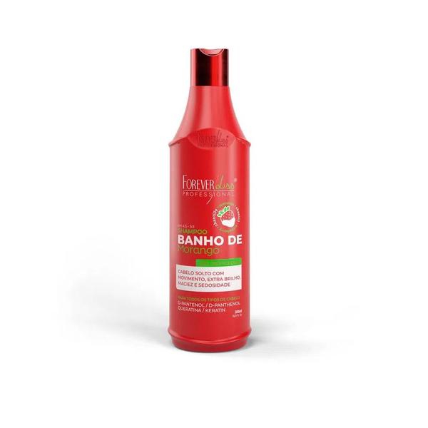 Imagem de Shampoo Banho de Verniz de Morango Forever Liss 500ml