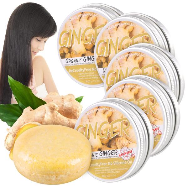 Imagem de Shampoo Bar Zoreni Natural Organic Ginger Hair Regrowth 3 unidades