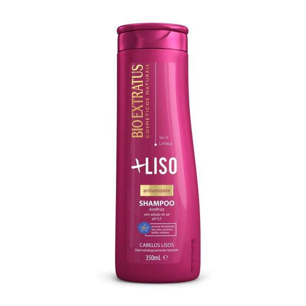 Imagem de Shampoo Bio Extratus +Liso Antifrizz Antiumidade 350Ml