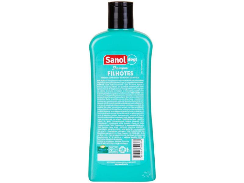 Imagem de Shampoo Cachorro e Gato Filhotes - Sanol Dog 500ml