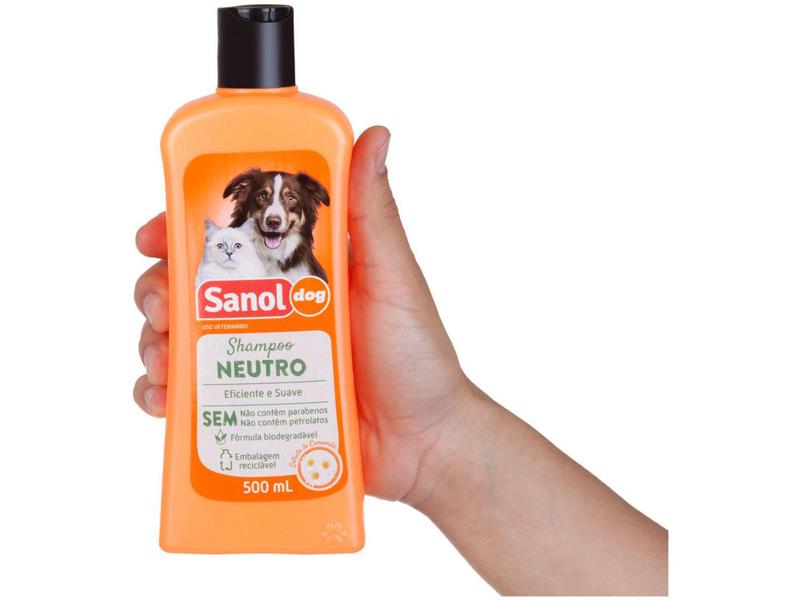 Imagem de Shampoo Cachorro e Gato Neutro - Sanol Dog 500ml