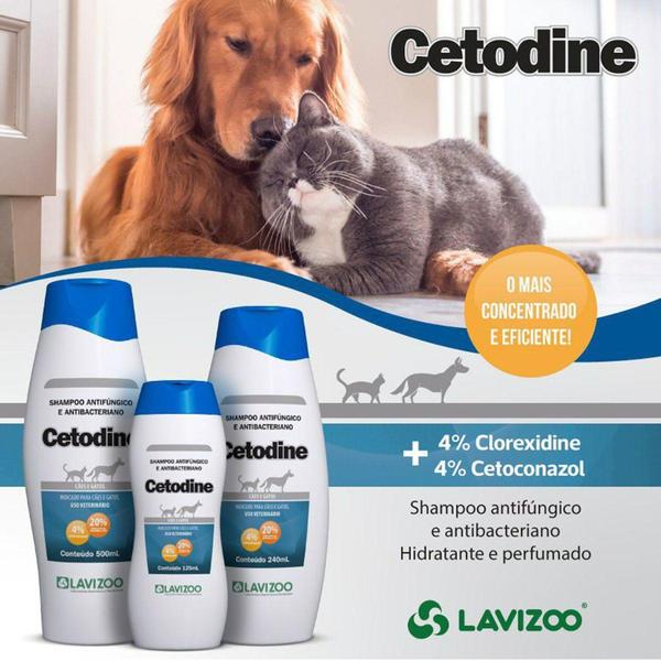 Imagem de Shampoo Cetodine Antifúngico 500ml - Lavizoo