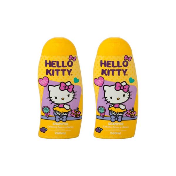 Imagem de Shampoo Cia da Natureza Hello Kitty Finos e Claros 260ml-2un