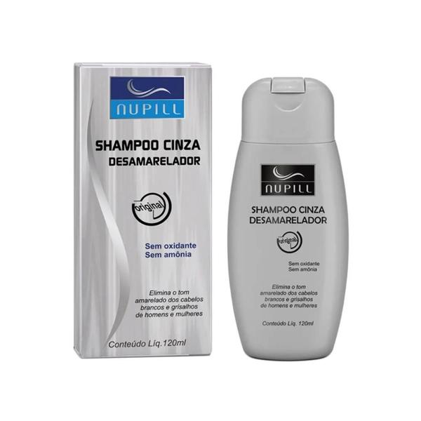 Imagem de Shampoo Cinza Desamarelador Nupill 120ml