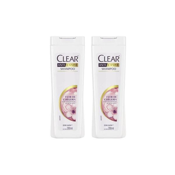 Imagem de Shampoo Clear 200Ml Flor Cereja-Kit C/2Un