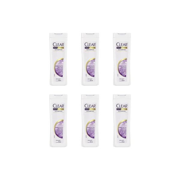 Imagem de Shampoo Clear 200Ml Hidrataçao Intensa-Kit C/6Un