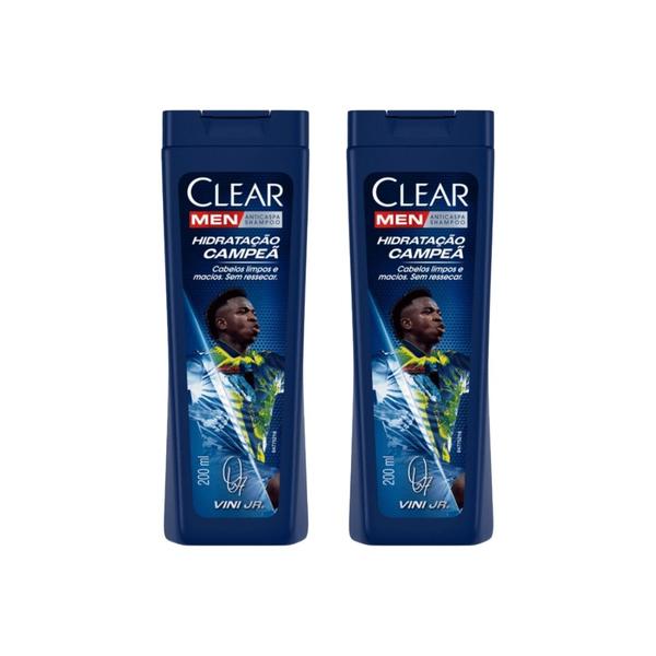 Imagem de Shampoo Clear 200ml Men Hidrat Campea - Kit C/2un