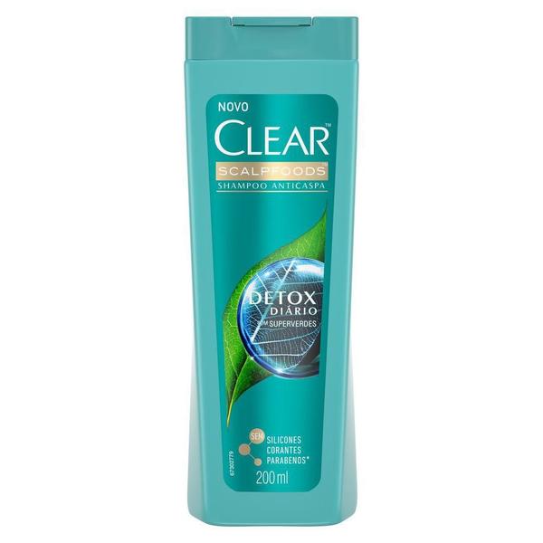 Imagem de Shampoo Clear Anticaspa Detox Diário 200ml