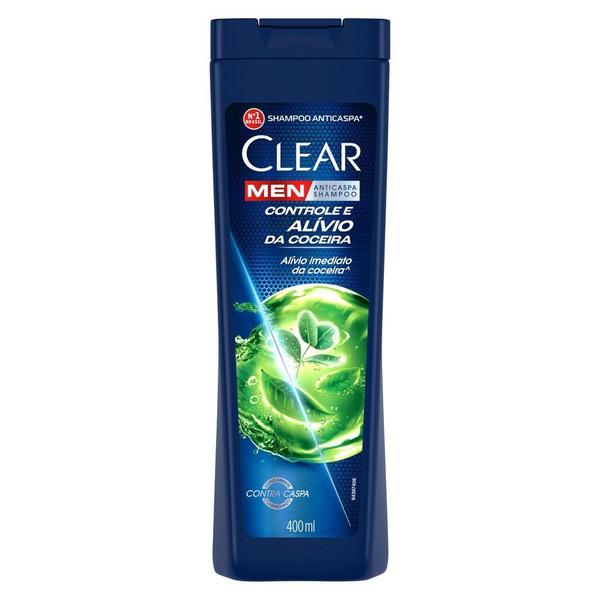 Imagem de Shampoo Clear Men Anticaspa Controle E Alívio Da Coceira 400ml