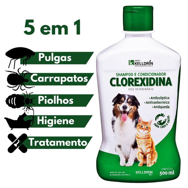 Imagem de Shampoo Clorexidina + 12 comp antipulga 16 a 30kg MaxProtect