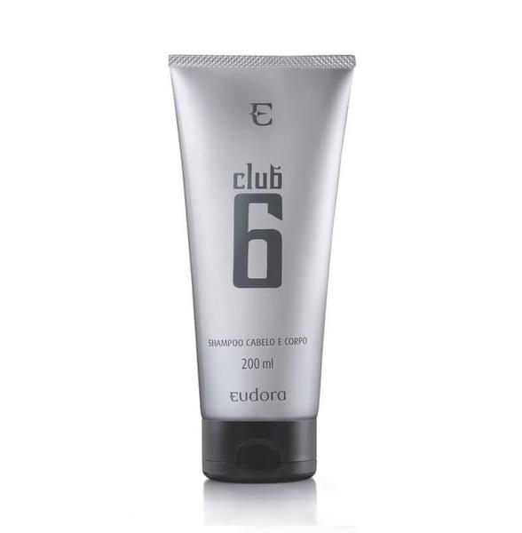 Imagem de Shampoo Club 6 Cabelo E Corpo Eudora 200Ml