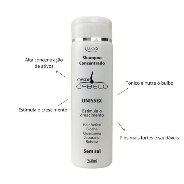 Imagem de Shampoo Concentrado Mais Cabelo Unissex - 260ml